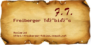 Freiberger Tóbiás névjegykártya